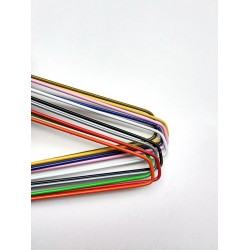 Strong Coloured Wire Coat Hangers (13G) 16"/40cm RED Metal Clothes extra strong